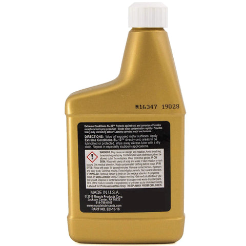 Industrial Lubricant For Extreme Conditions With 16 Fluid Ounces And Premium Rust Protection bottle back label