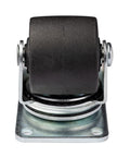 Front view of Heavy Duty 2 Inch Universal Swivel Casters Set For 4 Post Server Racks And Cabinets, Steel And Plastic Wheels.