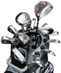 14 Way Organizer Golf Cart Bag With Silent Dividers And Rain Cover Premium Cart Bag With Handles For Men Keeps Clubs Secure In Black Durable Construction