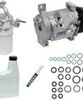 Beat The Heat Air Conditioning Compressor And Component Replacement Kit For Garage Grade Cooling System Overhaul Upgrade Factory Spec with compressor, receiver drier, oil, and seals.