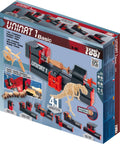 4-In-1 Woodworking Kit For Kids Ages 8 And Up Lathe Drill Sander And Saw STEM DIY Project Tool Set box packaging