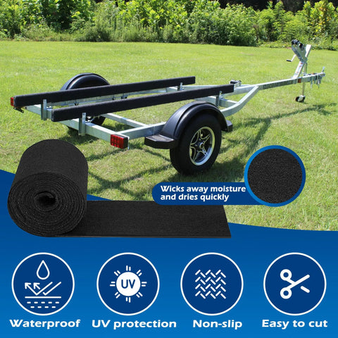Ultra Thick 25oz Heavy Duty Boat Trailer Bunk Carpet 50 Ft By 12 In Marine Carpet Waterproof For Boats Jet Ski And Watercraft