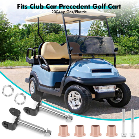 Front End King Pin Repair Kit For Club Car Precedent Golf Carts 2004 Up Replaces OEM 103638601 102287201 102288201 Pack Of 2 one kit and parts for Club Car Precedent