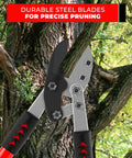 Anvil Lopper With Compound Action For 30 Inch Tree Trimming, Cuts Thick Branches And Dry Wood With Ease, 2 Inch Cutting Capacity