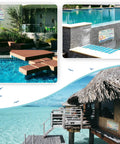 Pool Rules Sign For Outdoor Decor And Backyard Chill Vibes Durable Metal Wall Art 12 By 8 Inches With Four Pre Drilled Holes