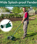 Man using Manual Lawn Aerator With Anti Slip Handle And Tine Spikes For Effortless Lawn Care Easy Assembly Grass Aerator Tool