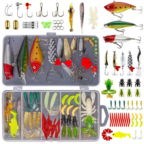 best trout lure kit Freshwater Fishing Lures Kit Best Tackle Gift! ✓