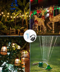 Outdoor Wireless Remote Control Dual 3 Prong Outlet Weatherproof Power Strip With Wall Mount And Handheld Switch Expandable Indoor Outdoor Heavy Duty 15A 1875W 7 Inch Cord 100 Feet Range ETL Listed for outdoor string lights