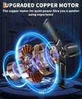 Exploded view of upgraded copper motor for 24 Inch High Velocity Drum Fan For Industrial Spaces, showcasing parts for quiet operation.