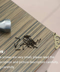 Tiny black nails from 1600 Piece Tiny Nails Wood Screws Set For DIY Crafts Antique Finish In Gold Silver Bronze 1x6mm 1x8mm 1x10mm