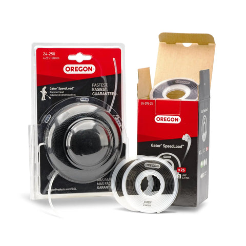 Packaging of Gator SpeedLoad 24 250 4.25 Inch Replacement String Trimmer Head For Gas Trimmers With 25 Foot.095 Inch Line Disks