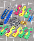 Must Have 46 Piece Sewing Tools Kit With 9 Automatic Needle Threading Devices 30 Self Threading Needles 3 Seam Rippers