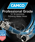 TastePURE 4-Foot Premium Camper RV Drinking Water Hose With Heavy-Duty No-Kink Design And Strain-Relief Ends And 5-Eighth Inch Inside Diameter NSF Drinking Water Safe Certified