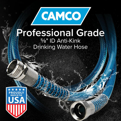 TastePURE 4-Foot Premium Camper RV Drinking Water Hose With Heavy-Duty No-Kink Design And Strain-Relief Ends And 5-Eighth Inch Inside Diameter NSF Drinking Water Safe Certified