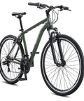 All-Terrain Go-To Hybrid Bike With 700c Wheels 21-Speed Gearing Aluminum Frame Suspension Fork Front And Rear Linear Pull Brakes