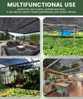 Heavy Duty Shade Cloth 6.5 By 10 Ft 55 Percent Sun Shade Net With Grommets Blocks 60 To 70 Percent Light for Garden Greenhouse Patio