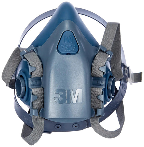 Half Face Respirator Mask 7500 Medium with Adjustable Head Harness, Drop Down Break, Soft Silicone Facepiece, Durable Build