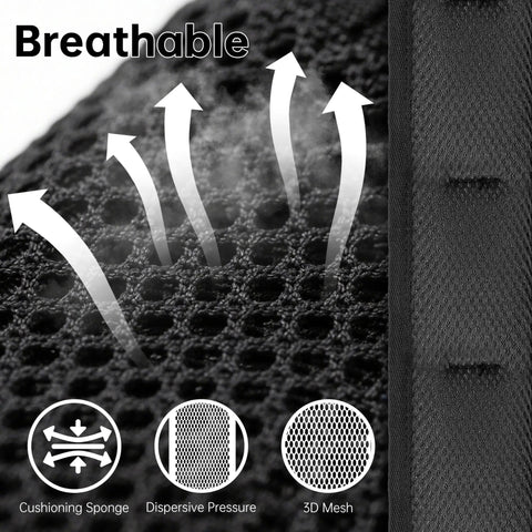 Breathable mesh detail of Dual Carry Archery Arrow Quiver For Hip And Back, Quick-Detach Silent Buckle, Foldable Ultra Lightweight 200g