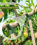 16 Piece Tree Support Kit for Fruit Trees and Vines, Plastic Branch Braces to Prevent Breakage, Fits Standard 1.57 By 1.57 Inch Lumber, A Handy Garden Hack for Backyards, Orchards And Vineyards, Includes Screws, Green; mango tree support