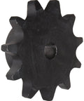 Heavy Duty Roller Chain Sprocket With Type B Hub Single Strand Build Reboreable For Series One Eighty Chains Featuring 17 Teeth A Two Two Five Pitch And A One Half Inch Bore angled view showing steel construction.