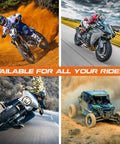 Heavy Duty Lithium Motorcycle And Powersport Battery with Built In Jump Starting 8Ah for various vehicles in action
