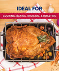V Shaped Roasting Rack For Even Cooking And Juicy Results Chrome Plated Steel Elevates Meat Poultry And Vegetables