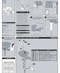 Assembly instructions for Yellow Wall Mounted Emergency Eyewash Station With Dual Spray Heads And Hands Free Activation