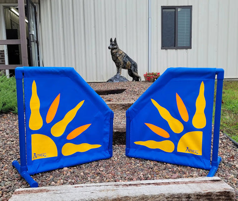 Free Standing Starburst Wings Dog Agility Training Indoor Outdoor Lightweight High Grade PVC Durable Obstacle Equipment