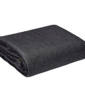 Folded Heavy Duty Water Resistant Knitted Mesh Tarp 16 By 24 Feet Black With Copper Grommets Breathable UV Shield For Privacy Shade