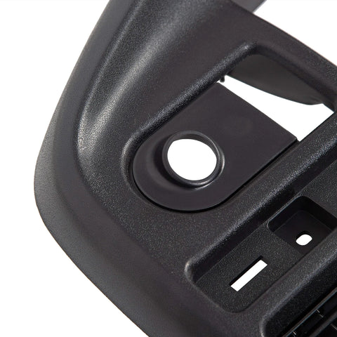 Black plastic dash bezel panel for 1992–1997 Ford F-Series and Bronco dashboard cluster.