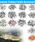 Ultimate Fishing Swivels Kit With Ball Bearing And Rolling Barrel Swivels, Crossline Three Way Swivels, Duo Lock And Coast Lock Snaps, Crane Barrel Options, Pro Grade High Strength Connectors For Bass, Trout, Saltwater And Freshwater, assorted tackle kit