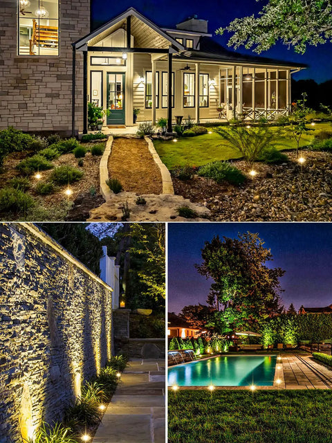 Low Voltage Landscape Well Lights 3W 12V 24V In Ground LED Lights IP67 Waterproof Outdoor Garden Driveway Deck Lighting