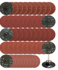 3 Inch Quick Change Sanding Discs For Die Grinder Surface Conditioning Aluminum Oxide Grit 36 60 80 120 240 Anti Static