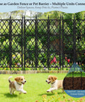 Heavy Duty 5.25ft Metal Garden Trellis For Climbing Plants Indoors Or Outdoors With Black Iron Tube Frame as garden fence