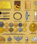 Pirate Treasure Dig Kit for Kids 6 and Up, Uncover 16 Plus Realistic Ancient Coin Replicas, Fool's Gold and Pirate Charms, STEM Archaeology Craft for Necklace Making, Coin Collecting Gift for Curious Explorers, with tools and coins