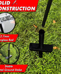 Backyard Baseball Batting Cage For Baseball And Softball Practice 22 Ft Portable Net metal stakes in grass for stability