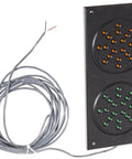 Exterior 24V LED Traffic Signal Panel With 20 Red And 20 Green Lights, 4 Inch Circle, Weatherproof, Energy-Saving, Long-Life LEDs