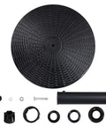 Beefed Up Heavy Duty Outdoor Umbrella Base 22 Lbs 18 Inch Round Patio Stand parts black finish