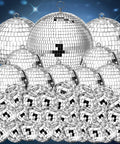 100 Piece Mirror Disco Balls Set Dope Party Decor Bulk Assorted Silver Hanging Decor For Home Parties Weddings Dance Floors