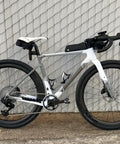 Bicycle with G24SL 1297g Carbon Gravel Wheelset For 700C, 40mm rim depth, 25mm inner width, disc brake, on pavement.