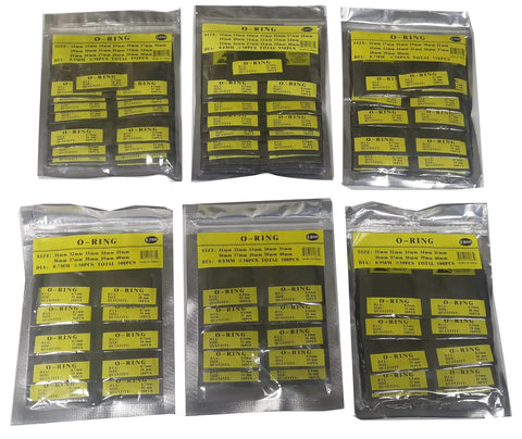 Watch O Ring Back Gasket Seal Kit 750Pcs Set 0.7mm thick rubber washers in packaging