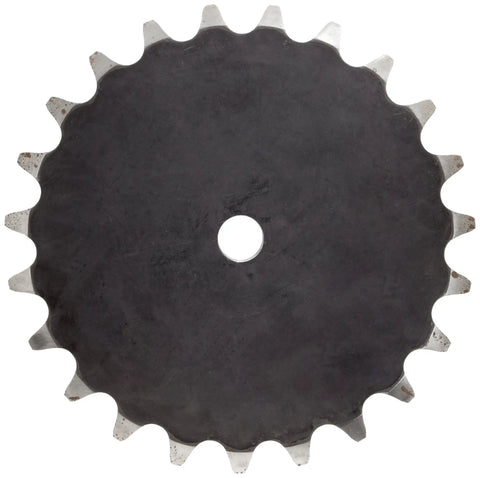 Top Tier Single Strand Roller Chain Sprocket Type A Hub Featuring 24 Teeth With 2 Inch Pitch Series 160 Compatible 1.5 Inch Reboreable Bore Heavy Duty Industrial Drive Component Badass Performance For Rough Jobs, black steel sprocket.