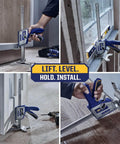 Quick-Lift Construction Jacks, Handy Two-Pack Hand Lifting Tool For Lifting Up To 10 Inches And 330 Lb Capacity in use