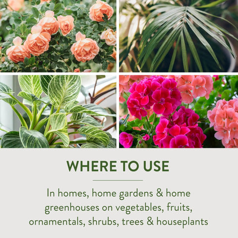 Collage of flowers and plants for Organic Garden Insect Killer Spray For Home Gardens And Greenhouses Kills 100 Plus Listed Pests