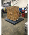 Straight Up Heavy Duty Floor Scale 60 X 84 Inch Platform Digital Pallet Scale 20000 Lbs Capacity with crate on top.