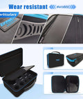 Front view: Diamond tile hole saw kit with pilot bit in a hard case; multiple sizes for drilling marble, ceramic tiles