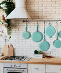 Heavy Duty 12 Inch S Hooks With Safety Buckle For Hanging Plants And More, Long S Hook Hangers shown in a kitchen