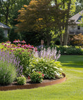 Heavy Duty Galvanized Steel Landscape Edging Kit 20 Ft Total Length 6 Pack 6.5 Inch Tall and 40 Inch Long Edging With 7 Stakes Bronze Border