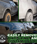 Honeydew Snow Foam Car Wash Soap For Foam Cannons And Guns Thick Clinging Suds That Lift Dirt For A Scratch Free Shine 64 Oz Ready To Roll With Foam Cannon Or Garden Hose Gun on truck with foam wash before and after