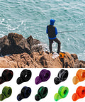 Colorful Ten Piece Rod Sock Fishing Rod Sleeve Set With Protective Covers For Flat End Or Pointed End Spinning Or Casting Rods Suitable For Sea Or Freshwater Fishing, 10 PET mesh sleeves